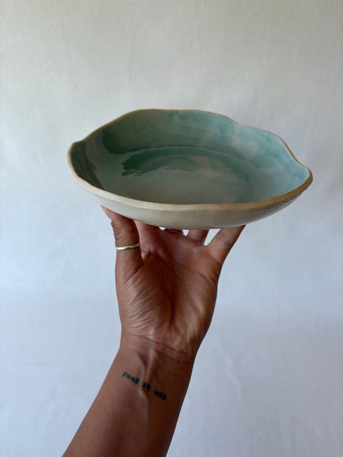 Opaque Turquoise Bowl
