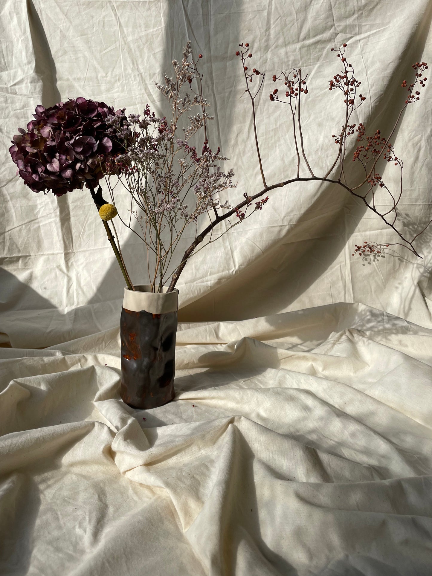 Brown Candle Castle/Vase