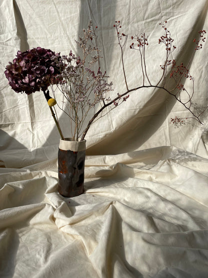 Brown Candle Castle/Vase