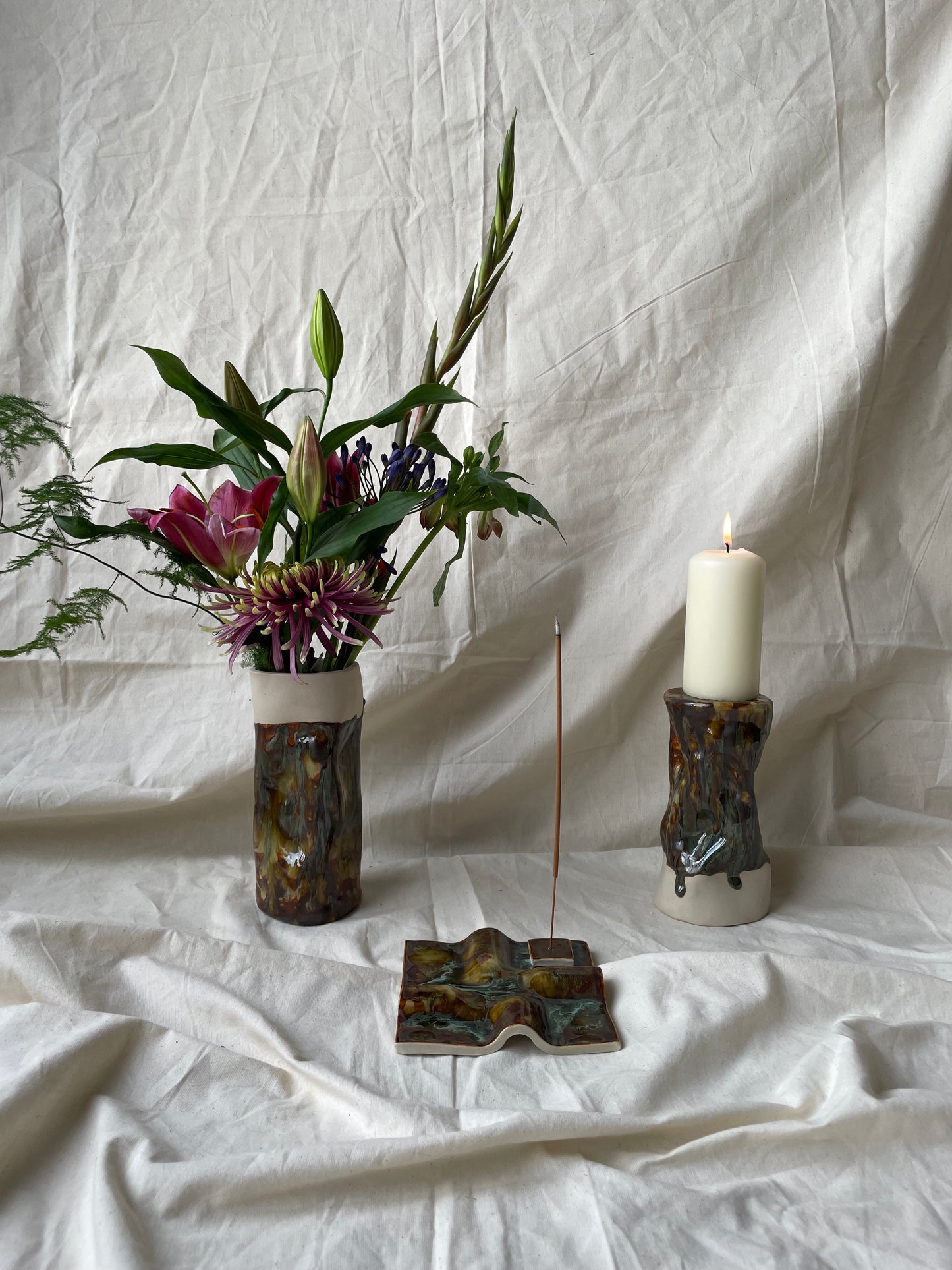 Patterned Candle Castle/Vase