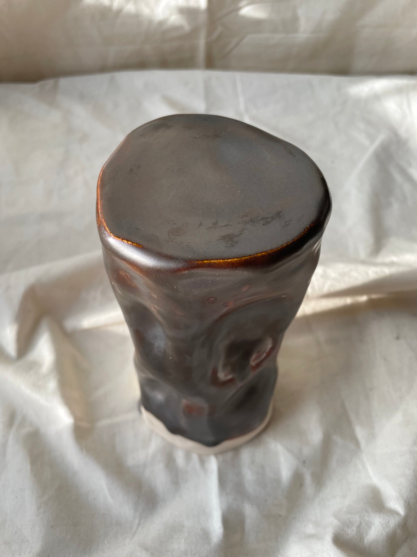 Brown Candle Castle/Vase