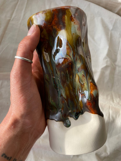 Patterned Candle Castle/Vase