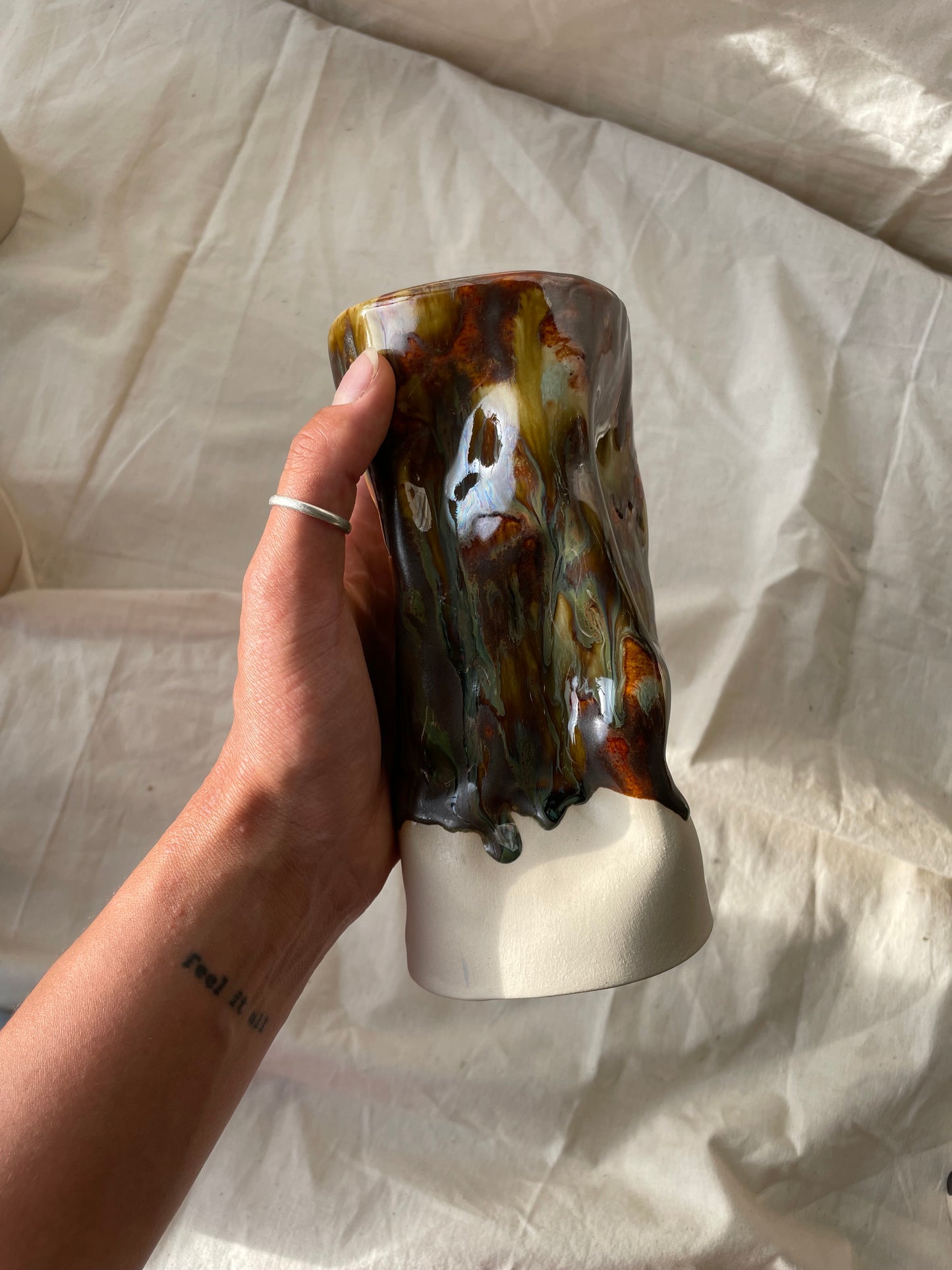 Patterned Candle Castle/Vase